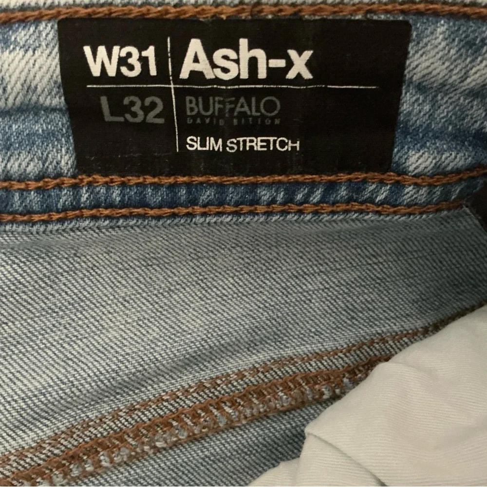 Vintage Buffalo David bitton ash-x slim stretch jeans Rock For Freedom 31/32